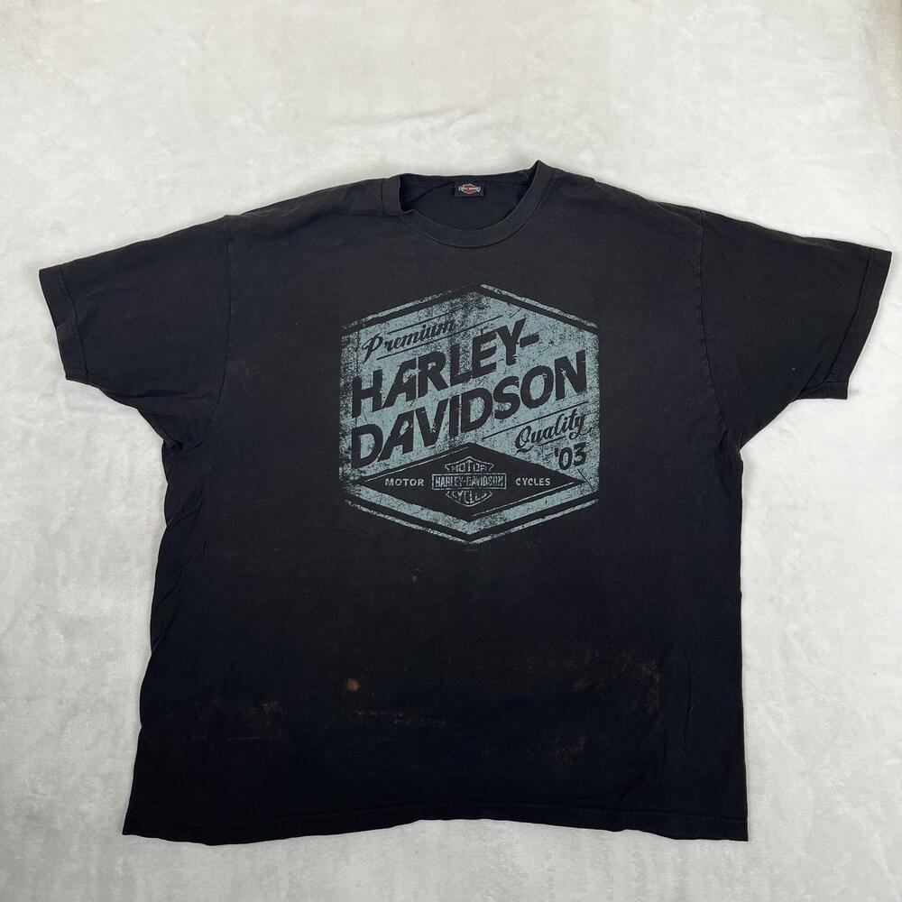 Harley-Davidson T-Shirt Mens XL Black Sacramento California Bear USA Graphic Tee